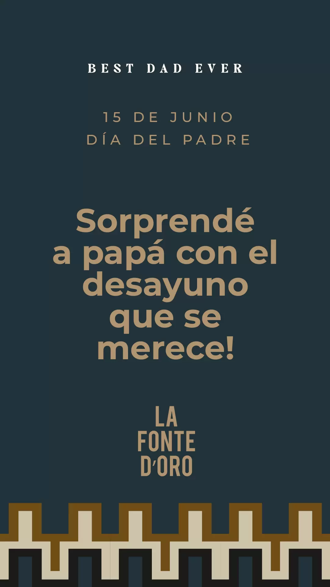 Sorprendé a papá con el desayuno que se merece!