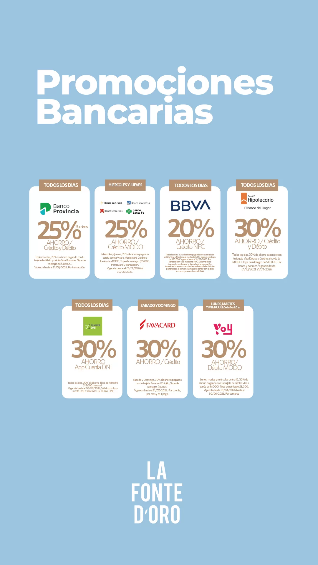 Beneficios Promociones Bancarias