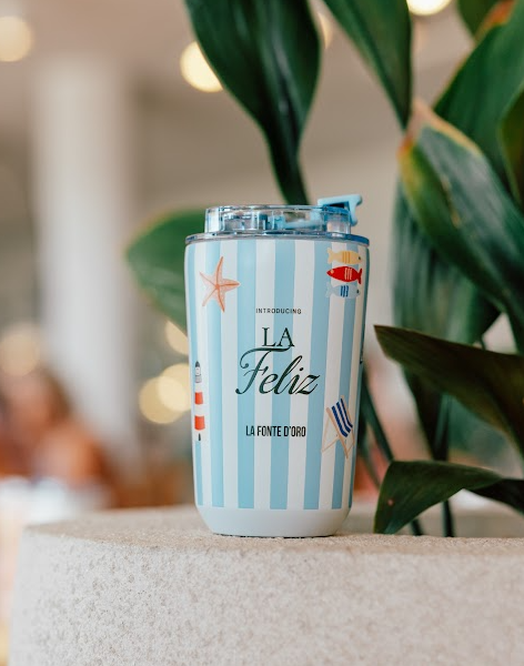 Vaso de acero inoxidable "La Feliz"