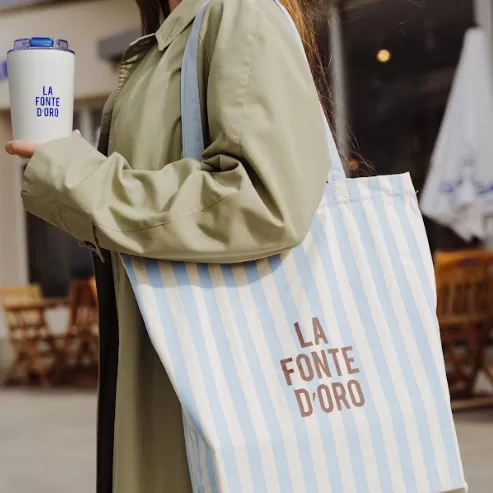 Tote Bag a rayas La Fonte